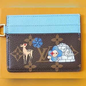 New Brown and Blue Card Holder-Nonbranded-Firm Price